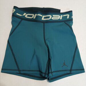 NIKE JORDAN sport women girls compression shorts XS sky teal
